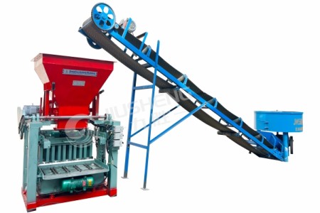 QTJ4-35B Semi-automatic Brick Making Machine