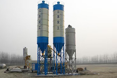 HZS25 mixing plant equipment installation site
